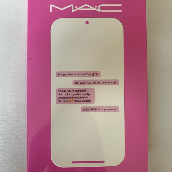 2/$20 Mac Cosmetics MacLOVESLips Phone Stickers. 10 Pack - Picture 4 of 10